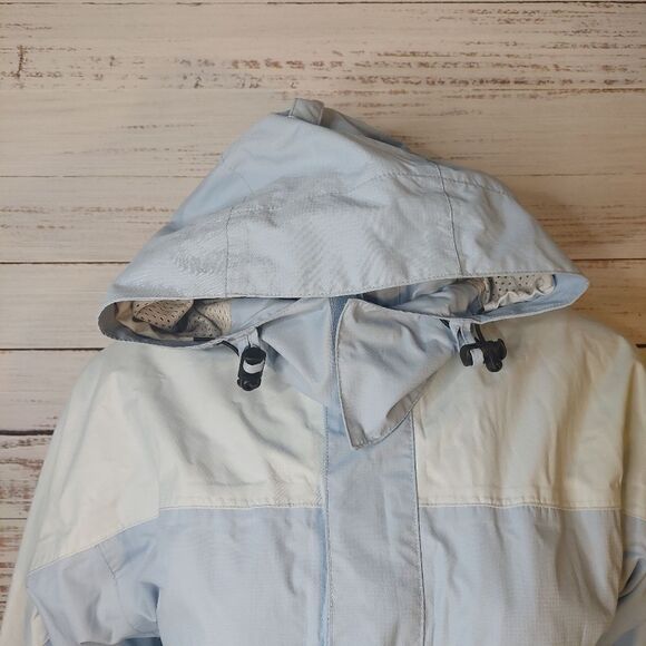 Woman's Hoodie 2 Shade of Blue Winter Jacket - Picture 3 of 16